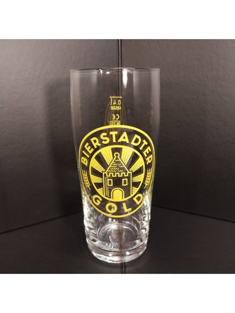 Bierstadter Gold 0.4L German Beer Glass